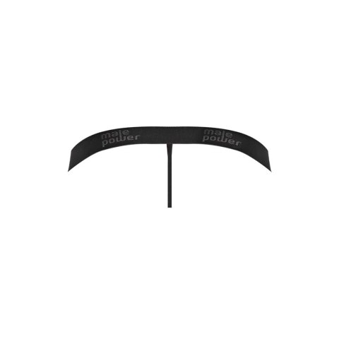 Male Power Grip Rip stringi z odpinaną saszetką i paskiem SM, czarne
