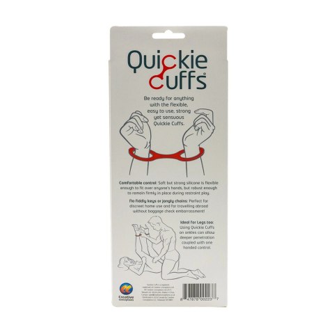 Quickie Cuffs Large - silikonowe opaski na dłonie i kostki, rozmiar L