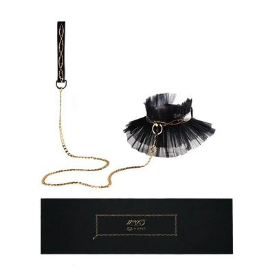 Zalo Obroża i smycz z eleganckim wykończeniem, 100 cm