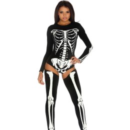 Fiore Hosiery - Kostium Skeleton Bad To The Bone S/M z ocieplaczami