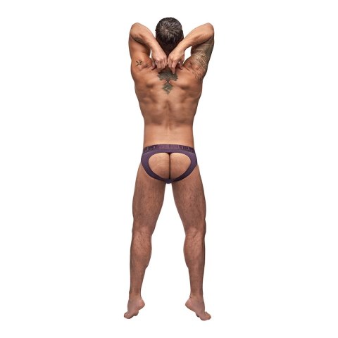 Male Power Avant SM Moonshine - majtki na paskach z wycięciem, czarne