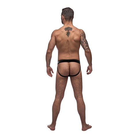 Male Power Black Nite szorty z wycięciami sportowe paski czarne M