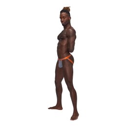 Male Power Casanova Uplift Jock majtki na paskach czarne satynowe