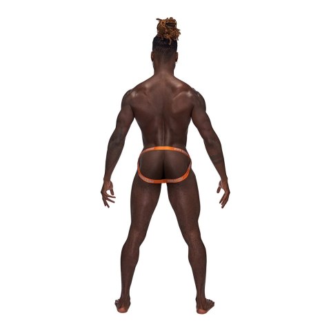 Male Power Casanova Uplift Jock majtki na paskach czarne satynowe