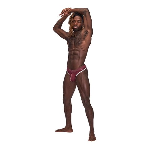 Male Power Sport Mesh Stringi Siateczkowe S/M Czarny Komfortowy Pas