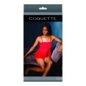Coquette Babydoll sukienka z falbanami czarna elegancka S/M