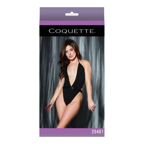 Coquette Body z głębokim dekoltem czarne eleganckie rozmiar M
