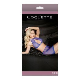 Coquette komplet top i spodnica z siateczki, motyw panterki, elastyczny