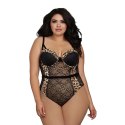 Dreamgirl Body NH 3XL - koronkowy model plus size czarny