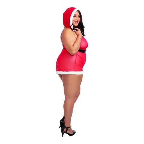 Dreamgirl Santa Cutie Mini Spodniczka Plus Size czerwono-biała