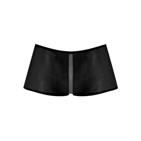 Male Power Landing Strip Mini Short S czarne szorty z matowymi wstawkami