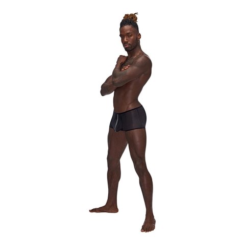 Male Power Landing Strip Mini Szorty L z matowymi wstawkami onyks