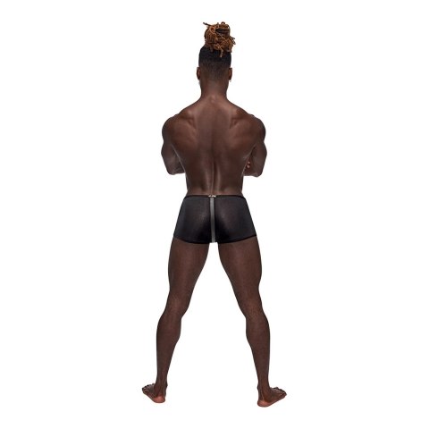 Male Power Landing Strip Mini Szorty L z matowymi wstawkami onyks