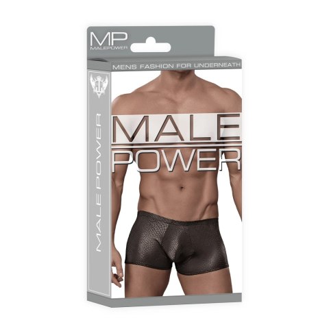 Male Power Mini szorty L czarne komfortowe nylon/spandex