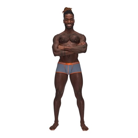 Male Power Uplift Mini Short XL szorty z satynowym paskiem czarne