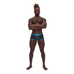 Male Power Uplift S Mini szorty z satynowym paskiem czarne