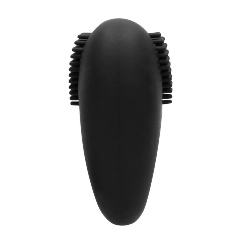 Simplicity Aubin - silikonowy pierścień wibrujący 10 trybow, czarny