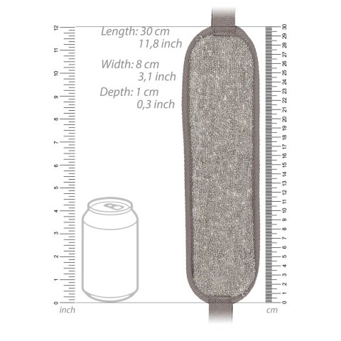 Touche Mini Back Strap pasek do pielęgnacji plecow konopie węgiel