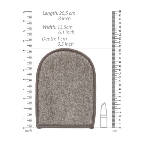 Touche by Shots Rękawica kąpielowa dwustronna z włoknem lnu i konopi