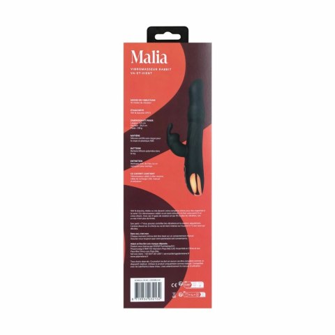 Adam & Eve Malia Rabbit Vibrator silikonowy z podwojną stymulacją