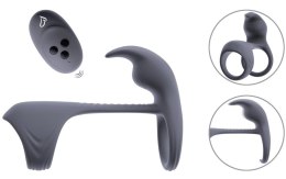 Beau coeur Vylor RC - silikonowy system intymny z pilotem, 2 silniki, czarny