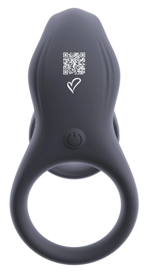 Beau coeur Vylor RC - silikonowy system intymny z pilotem, 2 silniki, czarny