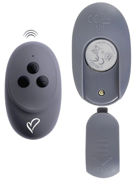 Beau coeur Vylor RC - silikonowy system intymny z pilotem, 2 silniki, czarny