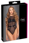 Cottelli Lingerie Body z Cyrkoniami S/M, koronka i mikrofibra, czarne