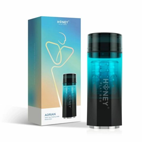 HoneyPlayBox Adrian Czarna Maszyna Intymna z Rotacją i Hydromasażem