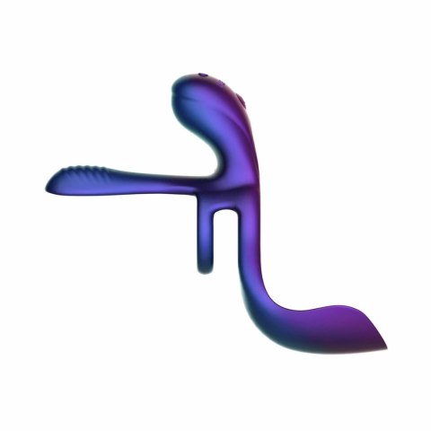 Hueman Zenith - Pierścień Intymny z Funkcją Masażu i Pilotem Fioletowy