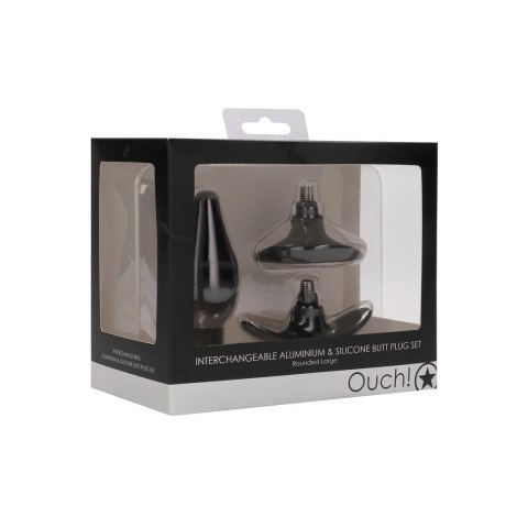 Ouch! Zestaw dużych zaokrąglonych korkow z aluminium i silikonu