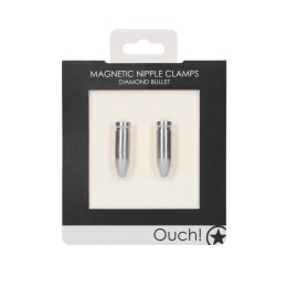Ouch! by Shots Zaciski Magnetyczne Diament 3 Aluminium Hipoalergiczne