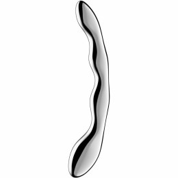 Satisfyer Cosmic Crest 2 - dwustronny model ze stali nierdzewnej 20,5 cm