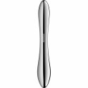 Satisfyer Pure Gravity 1 - dwustronny model ze stali nierdzewnej, srebrny
