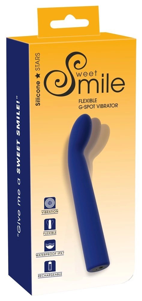 Smile Flexible Vibrator G-Spot silikonowy, 12 trybow, wodoodporny 18,6cm