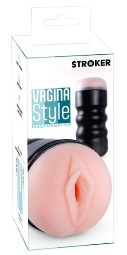 Stroker Vagina Style - kompaktowa maszyna intymna z anatomiczną teksturą, 16,8 cm