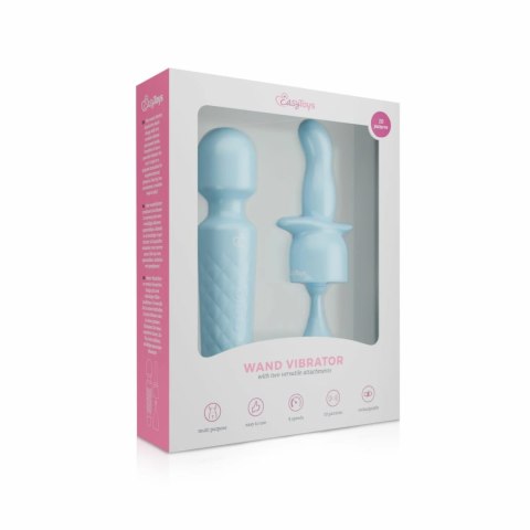 EasyToys Wand Collection Mini Masażer USB 18 trybow Niebieski