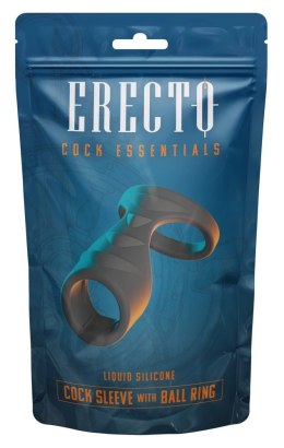 Erecto Liquid Silicone - Pierścieniowy system intymny z opaską na podstawę, 8 cm