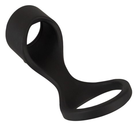 Erecto Liquid Silicone - Pierścieniowy system intymny z opaską na podstawę, 8 cm