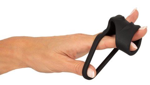 Erecto Liquid Silicone - Pierścieniowy system intymny z opaską na podstawę, 8 cm