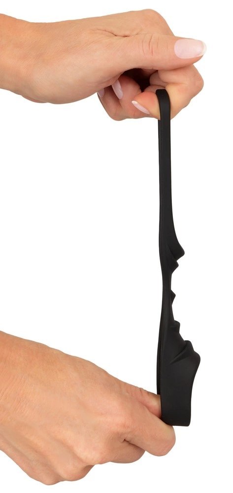 Erecto Liquid Silicone - Pierścieniowy system intymny z opaską na podstawę, 8 cm