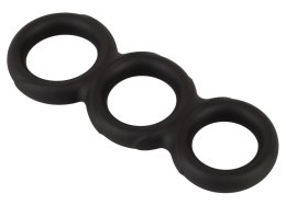 Erecto Triple Ring Liquid Silicone - elastyczny zestaw trzech pierścieni