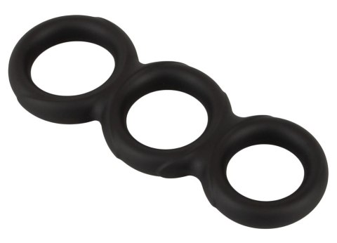 Erecto Triple Ring Liquid Silicone - elastyczny zestaw trzech pierścieni