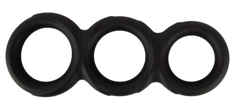 Erecto Triple Ring Liquid Silicone - elastyczny zestaw trzech pierścieni
