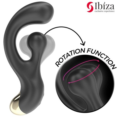 IBIZA Model 8435565958961 - Stymulator wibracyjno-obrotowy USB, fioletowy