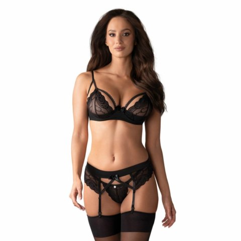 Obsessive Wonderia Gift Box Czarny Zestaw Bielizny z Akcesoriami