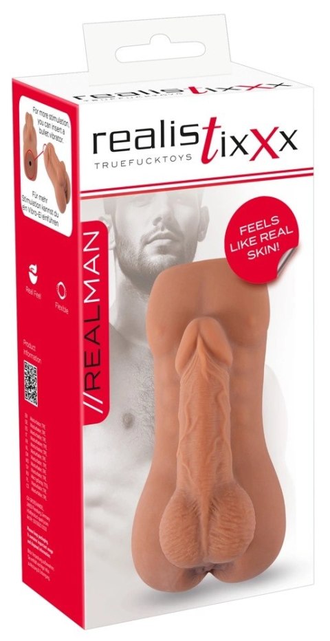 Realistixxx RealGay model anatomiczny, elastyczny TPE 16 cm