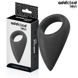 Addicted Toys Pierścień Anatomiczny Łezka Czarny 112x62 mm