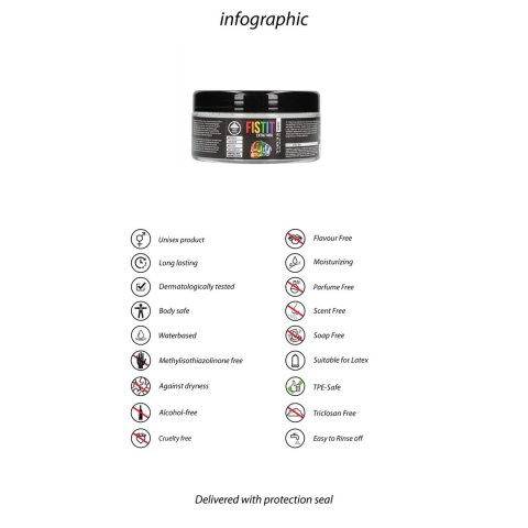 Fist It Rainbow Żel Intymny Extra Thick Wodny 300 ml Bezbarwny
