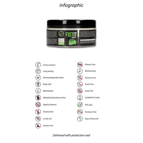 FistIt Naturalny żel nawilżający wodny 300 ml - wegański, bezzapachowy